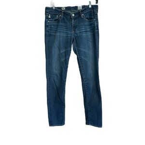 AG Adriano Goldschmied Stilt Cigarette Leg Jeans Size 28R Low Rise